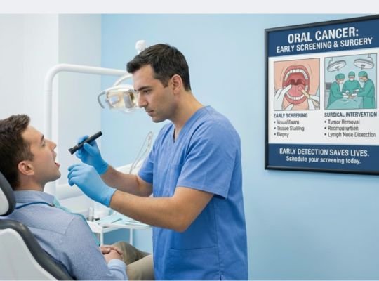 Oral cancer surgery at Dhruv Dental Clinic Ghatkopar West